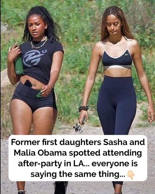 Former first daughters Sasha and Malia Obama spotted attending Drake’s after-party in Los Angeles… and everyone is saying the same thing…