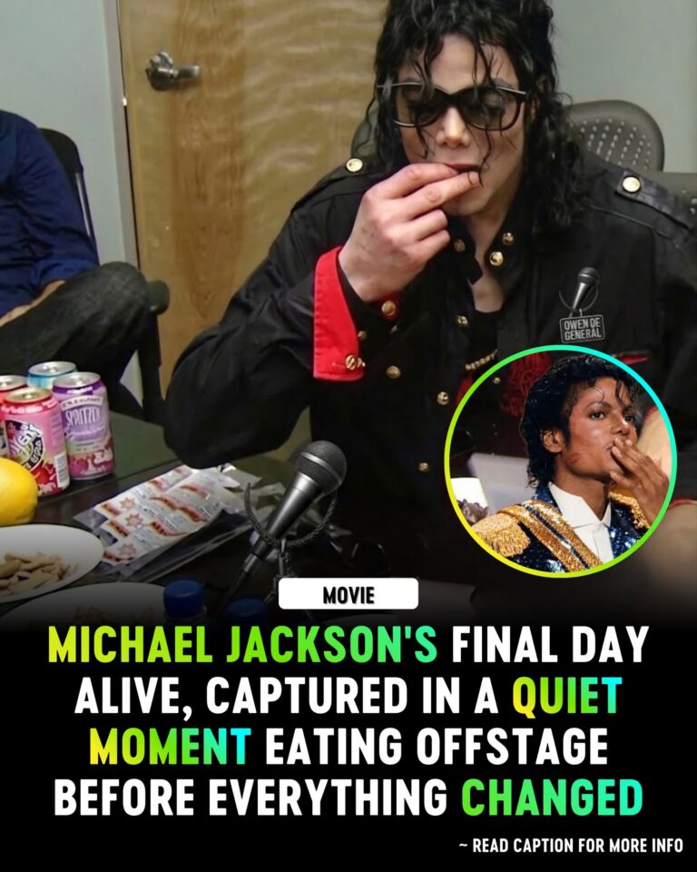 This is one of the last photographs of Michael Jackson taken while he was alive