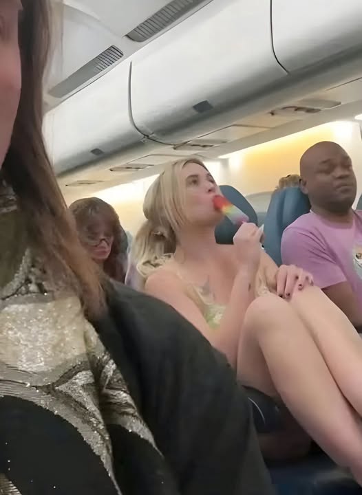 This girl on a plane, trying to go viral… See more…