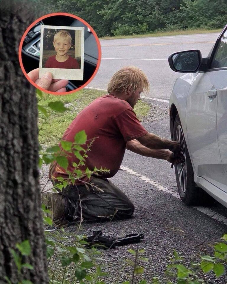 A homeless man helped me change…