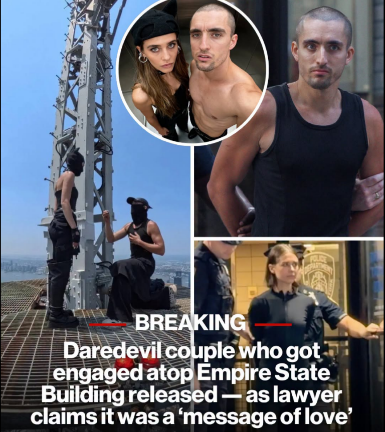 How daredevil couple snuck atop Empire State Building to pull off dangerous stunt — as they’re released