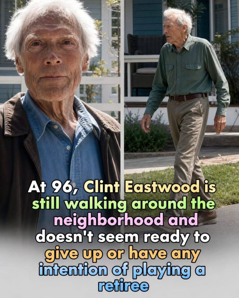 At 96, Clint Eastwood still walks around the neighborhood and shows no sign of giving up or intending to play the part of a retiree