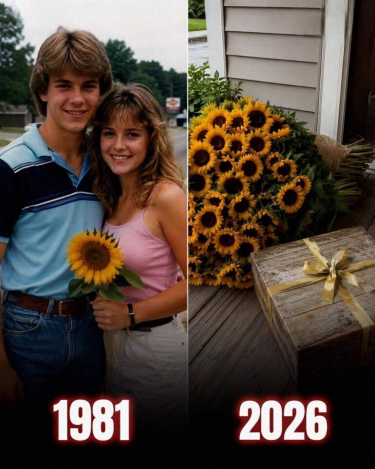 At 15, My Childhood Sweetheart Promised Me 60 Sunflowers on My 60th Birthday – He Passed Away That Year, but 45 Years Later, They Appeared on My Porch with a Box That Made Me Shake