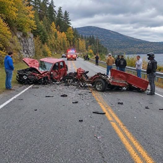 A major crash occurred just minutes ago on the Sa… road